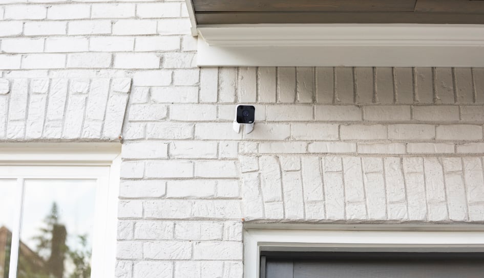 ADT outdoor camera on a Scranton home